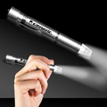 3 3/4" Silver Pocket Screwdriver Flashlight